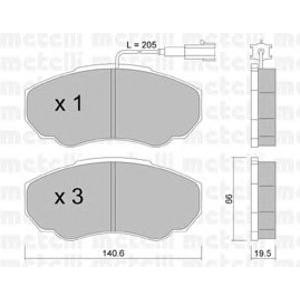 накладки METELLI 22-0325-0 