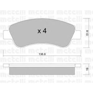 накладки METELLI 22-0327-0 