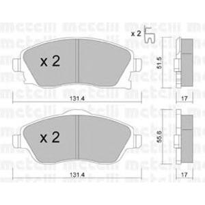 накладки METELLI 22-0340-0 
