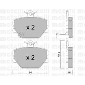 накладки METELLI 22-0341-0 