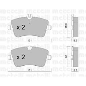 накладки METELLI 22-0342-0 
