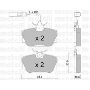 накладки METELLI 22-0346-2 