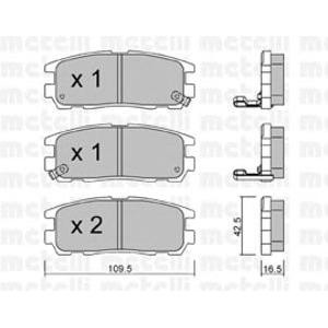 накладки METELLI 22-0358-0 