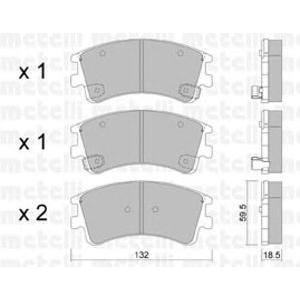 накладки METELLI 22-0476-0 