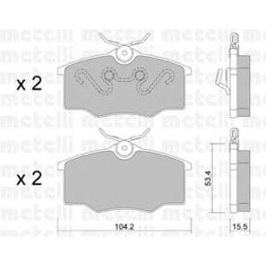 накладки METELLI 22-0537-0 