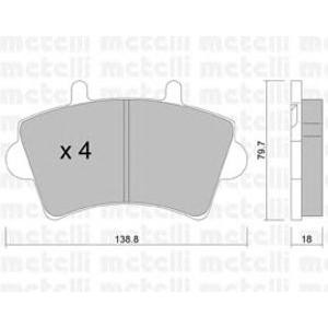 накладки METELLI 22-0545-0 