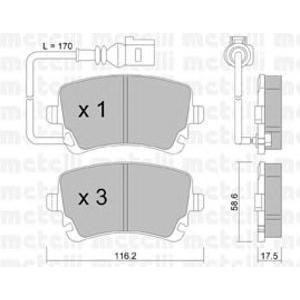 накладки METELLI 22-0554-0 