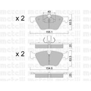 накладки METELLI 22-0557-0 