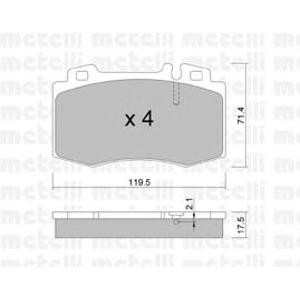 накладки METELLI 22-0563-0 