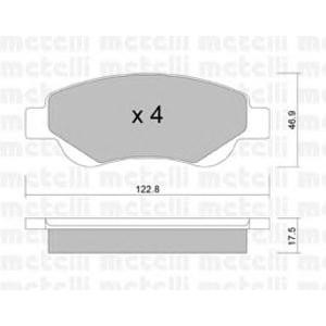 накладки METELLI 22-0637-0 