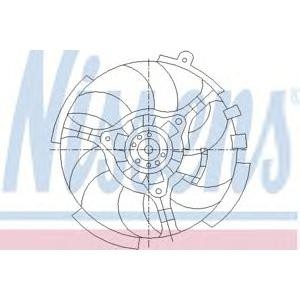 вентилатор, охлаждане на двигателя NISSENS 85040