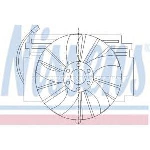 вентилатор, конденсатор на климатизатора NISSENS 85294