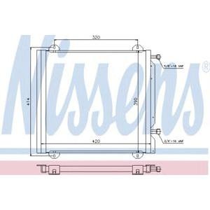 радиатор за климатик NISSENS 940026