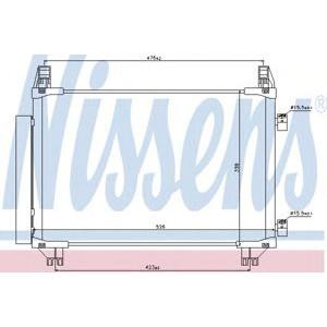 радиатор за климатик NISSENS 940050 