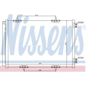 радиатор за климатик NISSENS 940055 