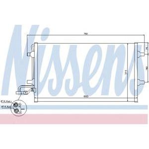 радиатор за климатик NISSENS 940086 