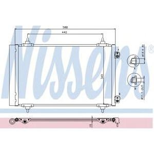 радиатор за климатик NISSENS 940111
