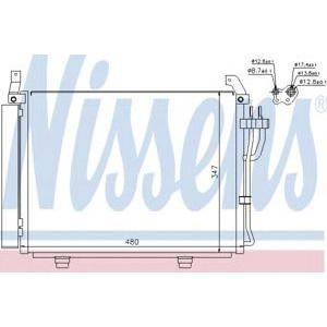 радиатор за климатик NISSENS 940205 