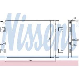 кондензатор, климатизация NISSENS 940262 