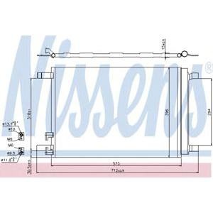 кондензатор, климатизация NISSENS 940319 