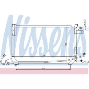 радиатор за климатик NISSENS 94147 