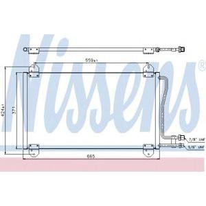 радиатор за климатик NISSENS 94225 