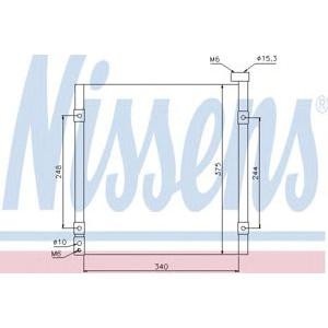 радиатор за климатик NISSENS 94290