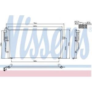 радиатор за климатик NISSENS 94305 