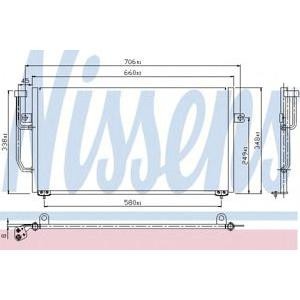 радиатор за климатик NISSENS 94306