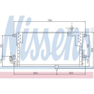 радиатор за климатик NISSENS 94329