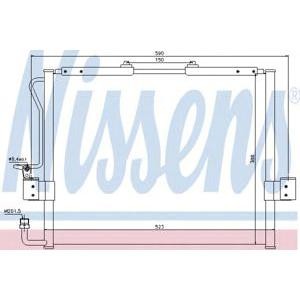 радиатор за климатик NISSENS 94417