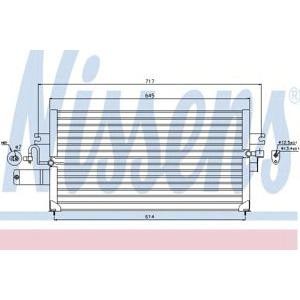 радиатор за климатик NISSENS 94427