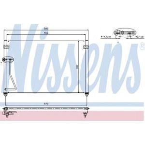 радиатор за климатик NISSENS 94428 