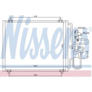 радиатор за климатик NISSENS 94440