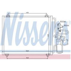 радиатор за климатик NISSENS 94440 