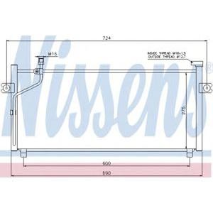 радиатор за климатик NISSENS 94497