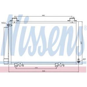 радиатор за климатик NISSENS 94516