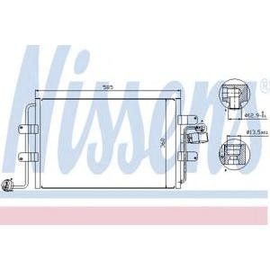 радиатор за климатик NISSENS 94522