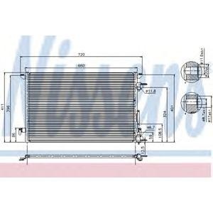 радиатор за климатик NISSENS 94597 