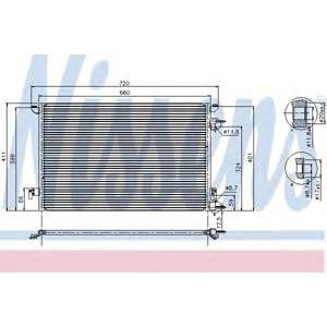 радиатор за климатик NISSENS 94598 