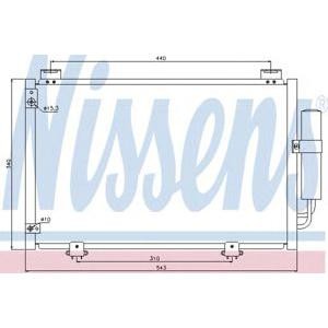 радиатор за климатик NISSENS 94581
