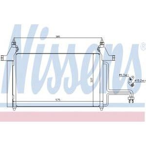 радиатор за климатик NISSENS 94610 