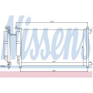 радиатор за климатик NISSENS 94621 