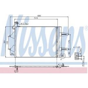 радиатор за климатик NISSENS 94628
