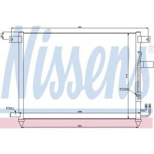 радиатор за климатик NISSENS 94641