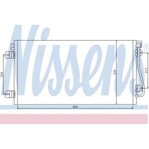 радиатор за климатик NISSENS 94660