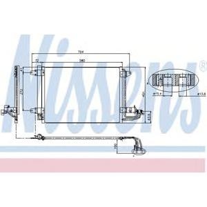 радиатор за климатик NISSENS 94684 