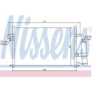 радиатор за климатик NISSENS 94725