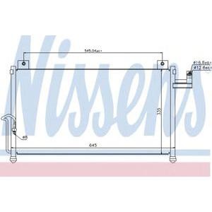 радиатор за климатик NISSENS 94742 