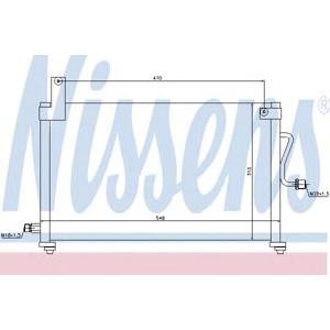 радиатор за климатик NISSENS 94751 